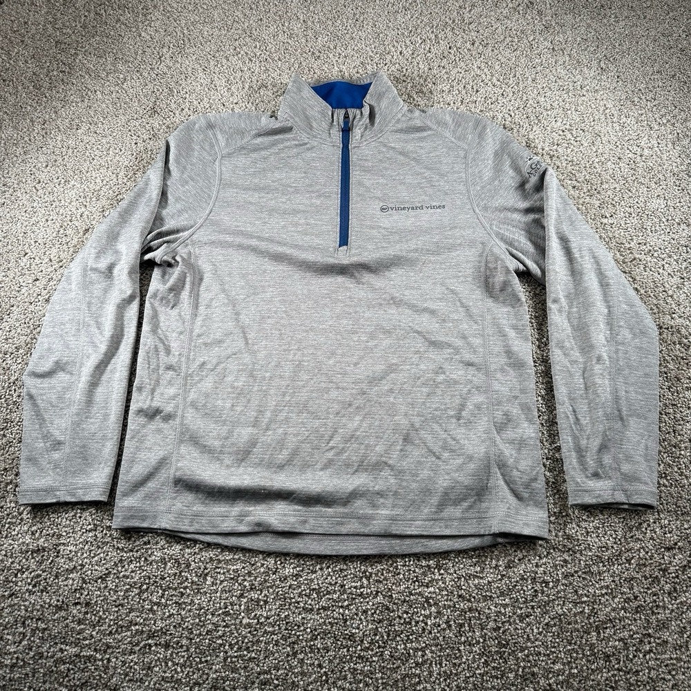 Vineyard Vines Sweater Mens Medium 1/4‎ Zip Performance A-GA-MING Golf Resort